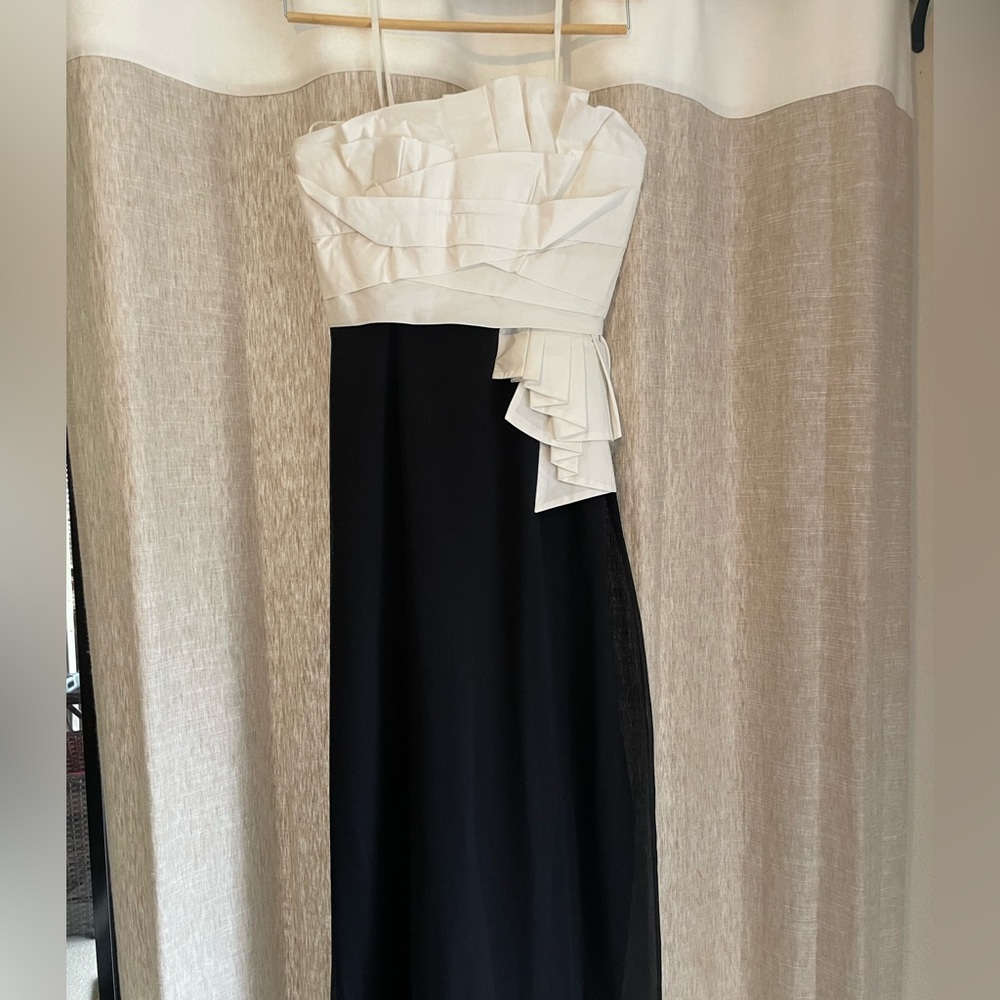 Dress Gown black and white